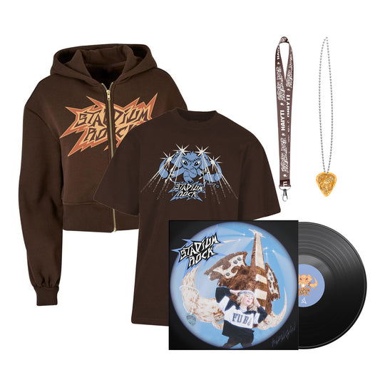 Stadium Rock Zipper XS, T-Shirt, Vinyl, Kette und Band