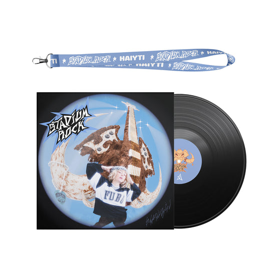 Stadium Rock Vinyl und Band blau